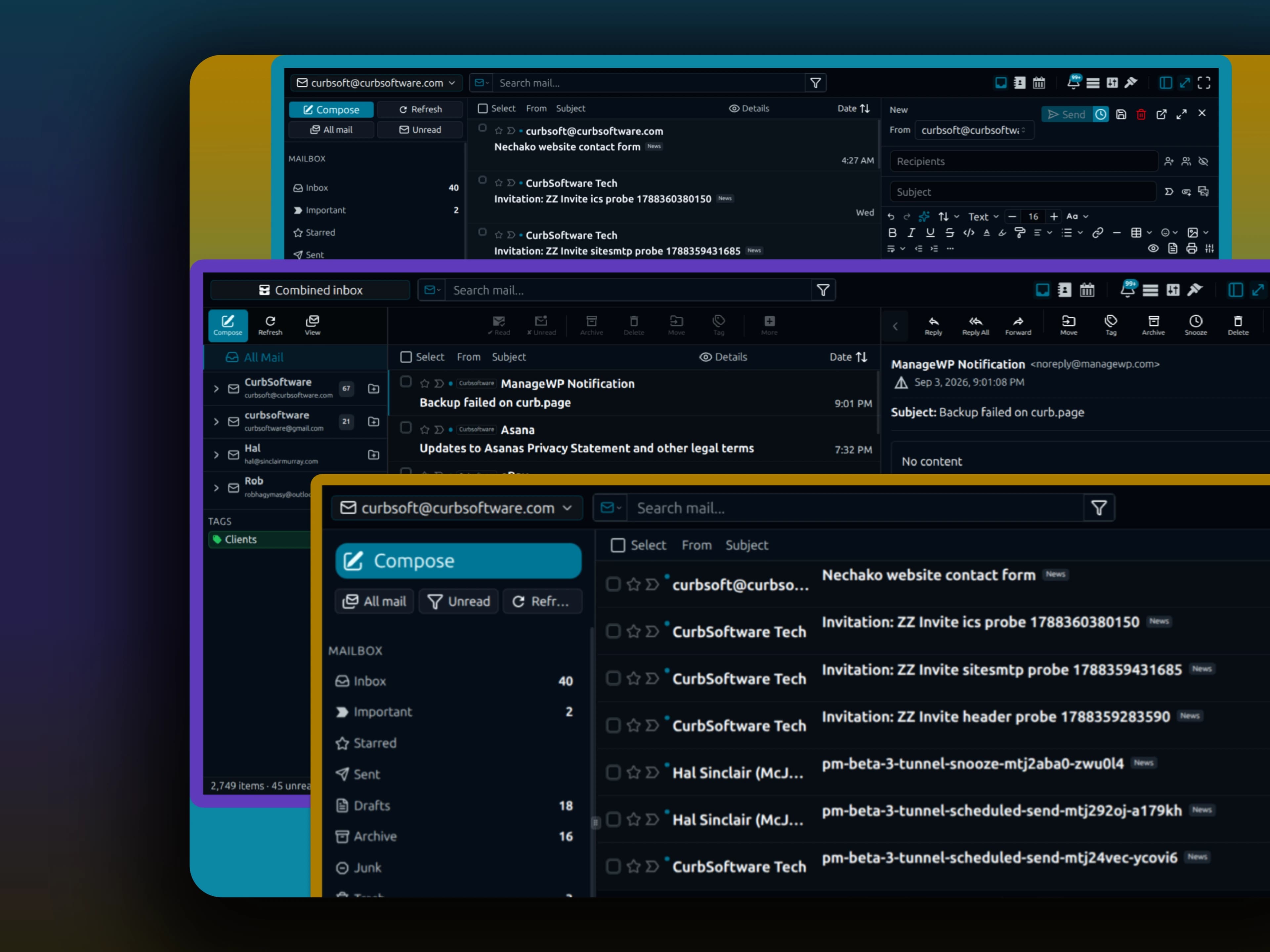 PressedMail per-user preferences